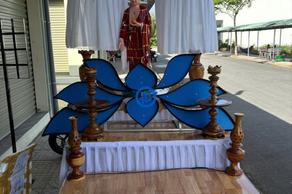 Hoa sen 3D+bàn phật